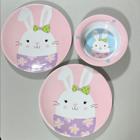 Other - Cute Bunny Plate Set